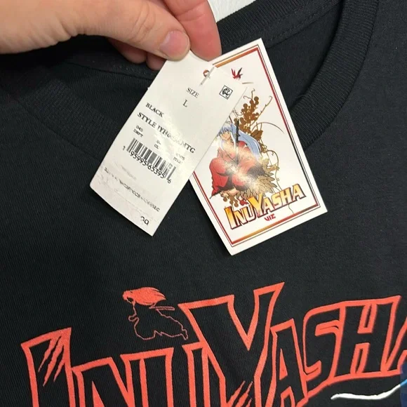 Inu Yasha anime graphic short sleeve tee size large - Picture 4 of 5